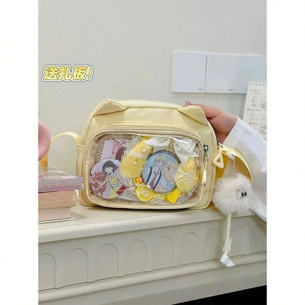 Stylish Women Polyester Crossbody Bag For School And Office