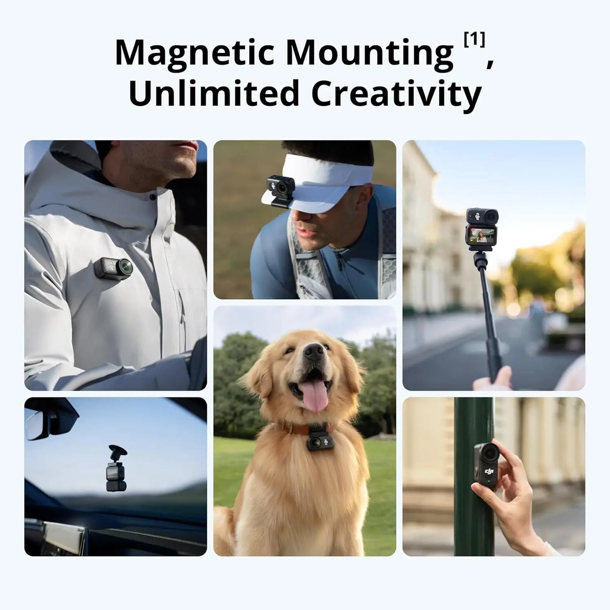 Refurbish Open Box DJI Osmo Nano Camera Combo -Small 4K/60fps Vlogging Camera 1/1.3'' Sensor 143° Wide FOV Video 200-Min Recording Swift Transfer Magnetic POV 4K Sports Vlog Camera ﻿