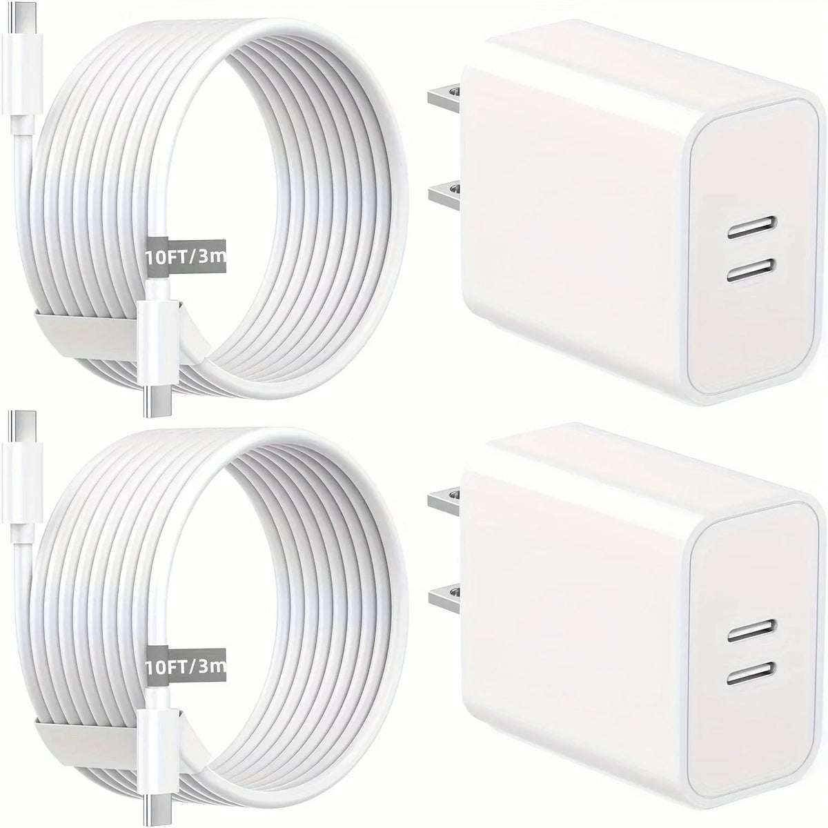 Sanprio Dual Port 40w Usb C Wall Charger With Cable