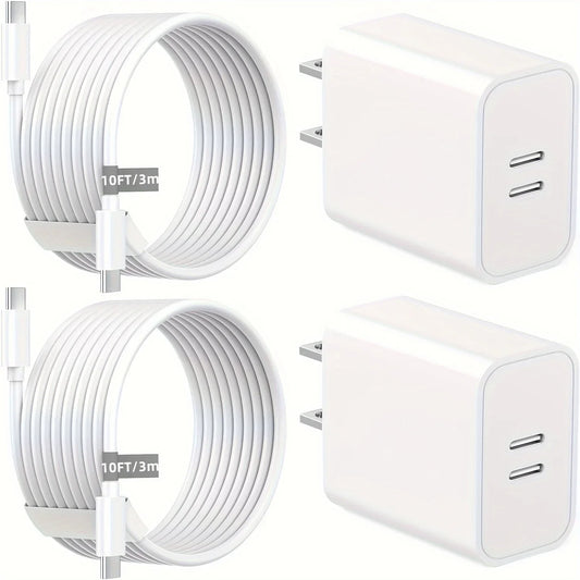 Sanprio Dual Port 40w Usb C Wall Charger With Cable