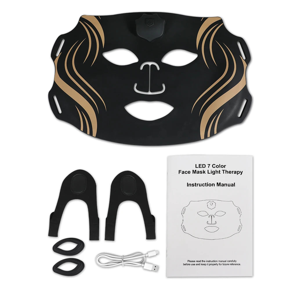 UBilli Led 7 Color Face Mask Silicone Red Light Therapy