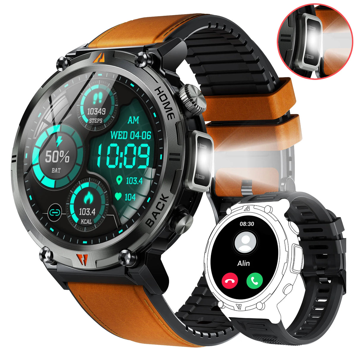 Eigiis Ke3 Smartwatch For Men Full Touch Health Monitor