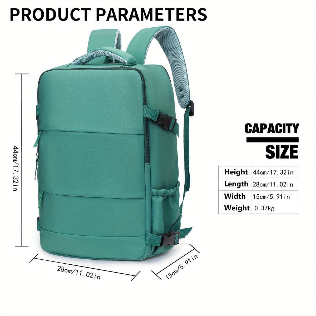 Unisex Nylon Travel And Laptop Backpack 36 To 55 Litre