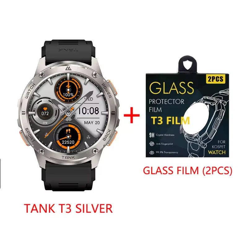 KOSPET Tank T3 Watch for Men with Call Text AMOLED