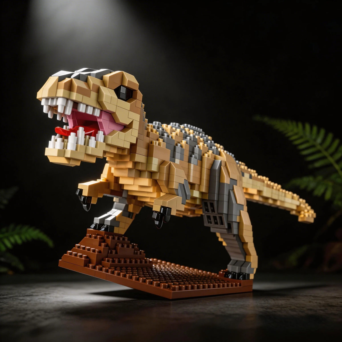 Jurassic Dilophosaurus Micro Mini Building Blocks Set By Knew Built