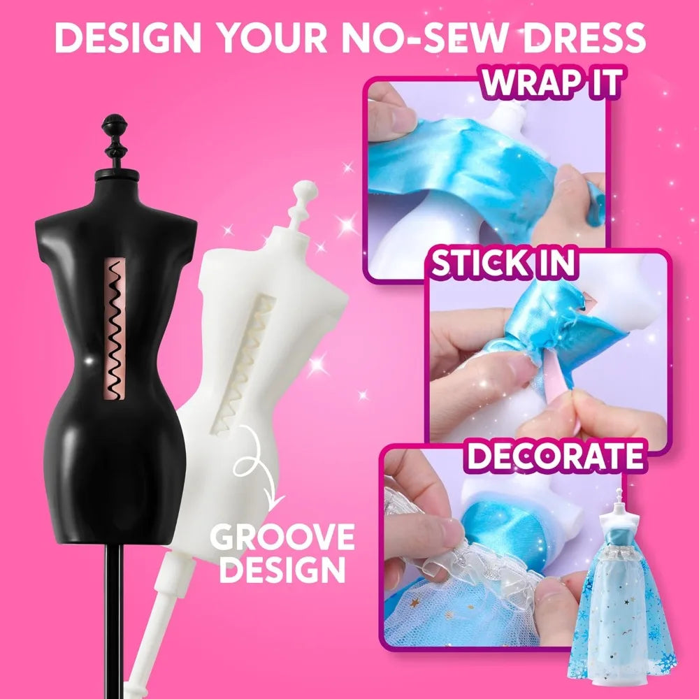 Joyfy 400 Pcs Fashion Design Crafts Sewing Craft Kit With Mannequins