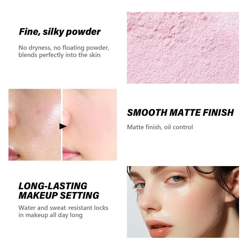 ibcccndc Loose Setting Powder For Natural Matte Oil Control Makeup