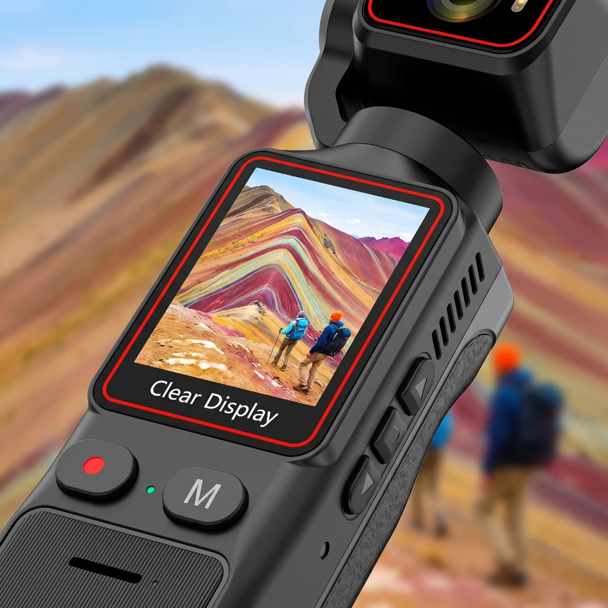 Portable Gimbal Camera With Three Axis Stabilization For Vlogging