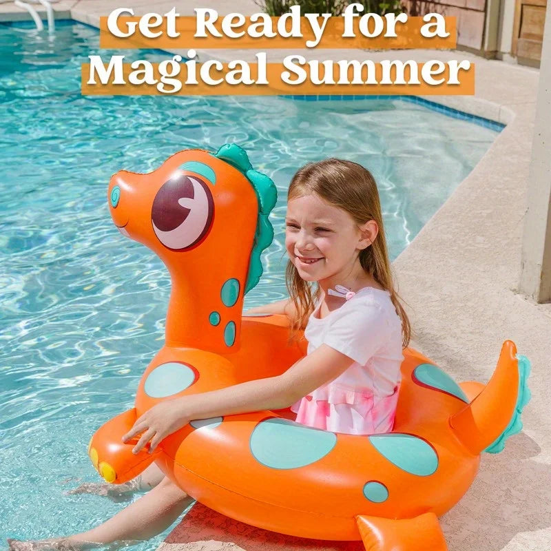 Joyfy 3 Pack Inflatable Dinosaur Floats For Kids