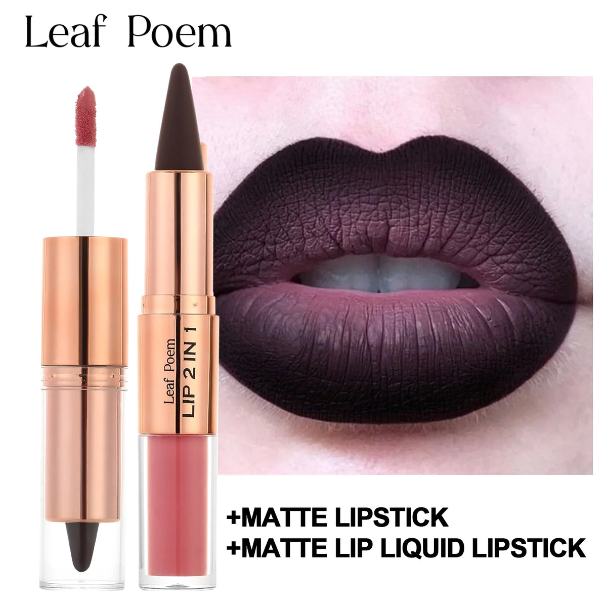 Dual Ended Lip Liner And Gloss Set For Women