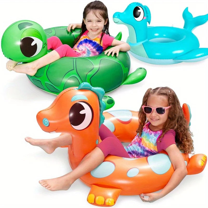 Joyfy 3 Pack Inflatable Dinosaur Floats For Kids