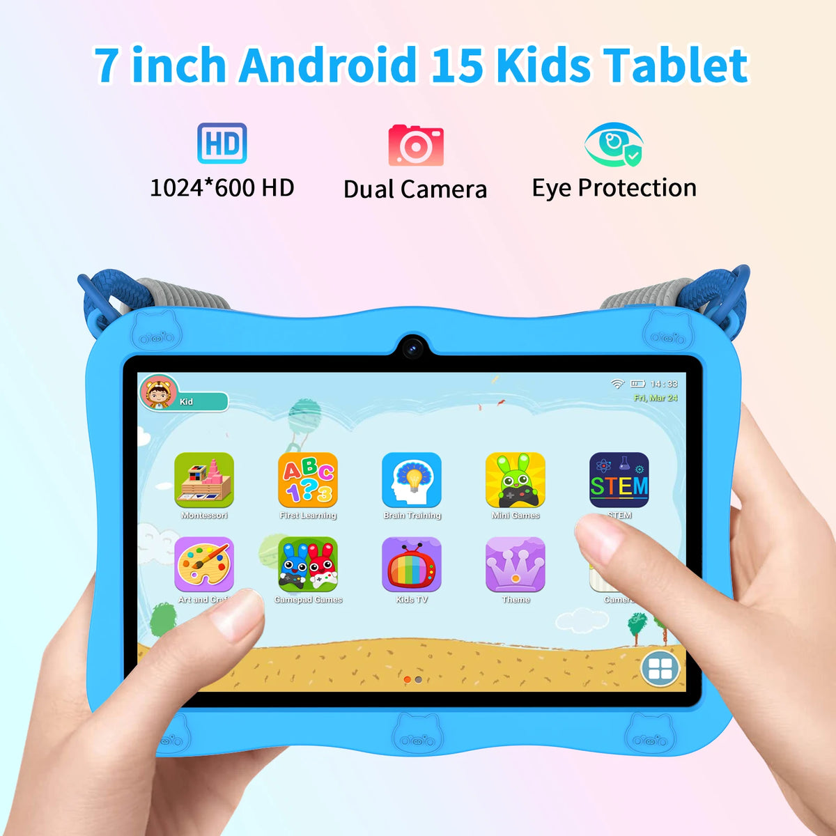 Pritom 7 Inch Kids Tablet With Parental Controls
