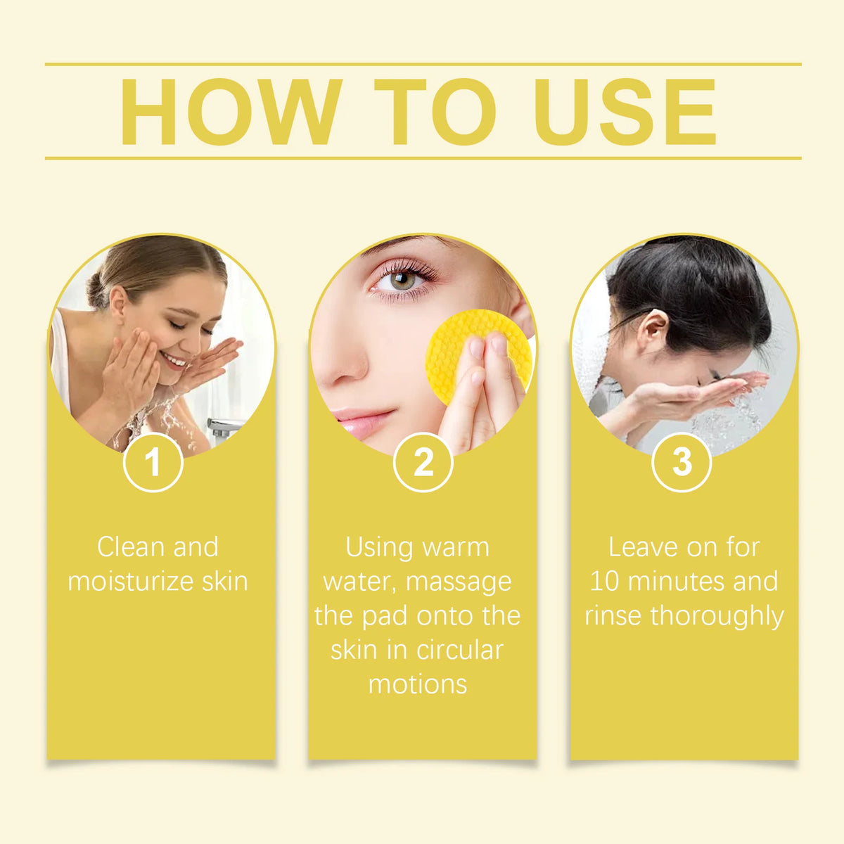 Hoygi Turmeric Kojic Acid Cleansing Pads For Dark Spot Brightening