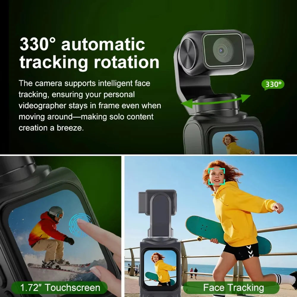 4K Sports Action Camera with WiFi Remote Control - 0.96" IPS Screen Portable DV, Video Recorder for Cycling Motorcycle Vlog