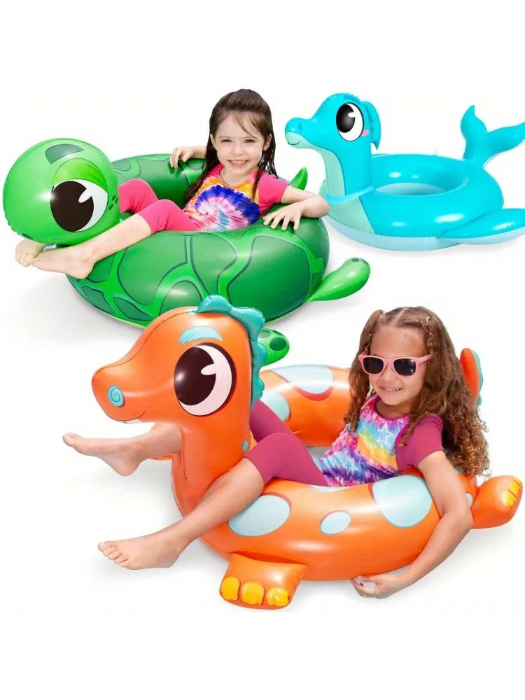 Joyfy 3 Pack Inflatable Dinosaur Floats For Kids