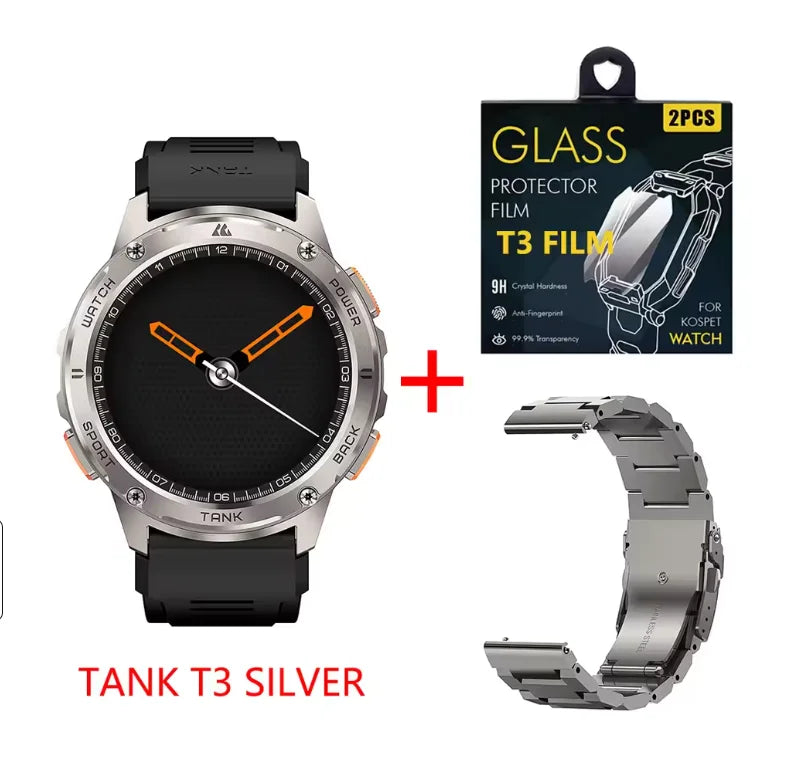 KOSPET Tank T3 Watch for Men with Call Text AMOLED