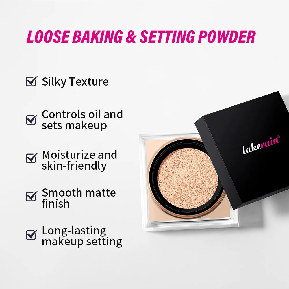 ibcccndc Loose Setting Powder For Natural Matte Oil Control Makeup