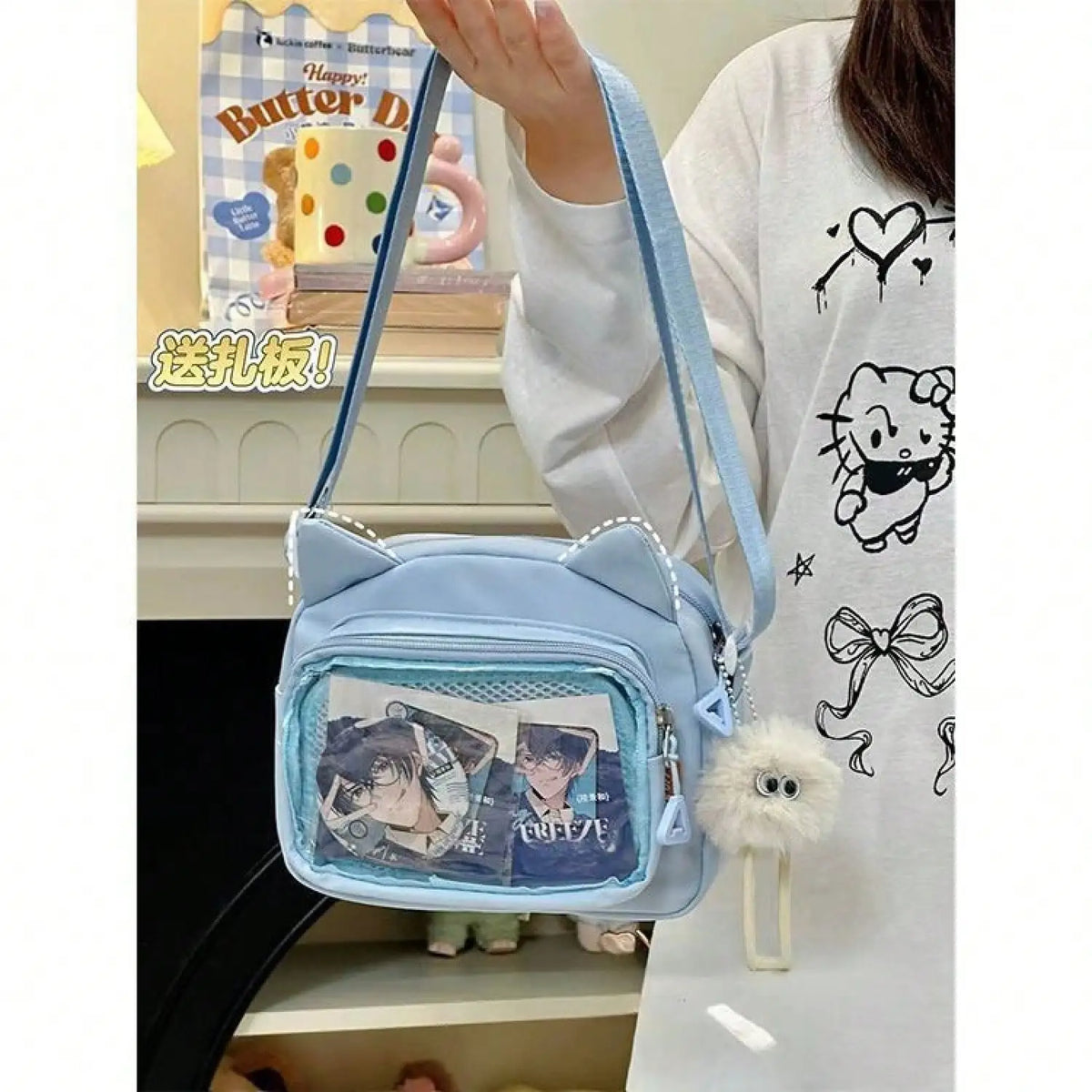 Stylish Women Polyester Crossbody Bag For School And Office