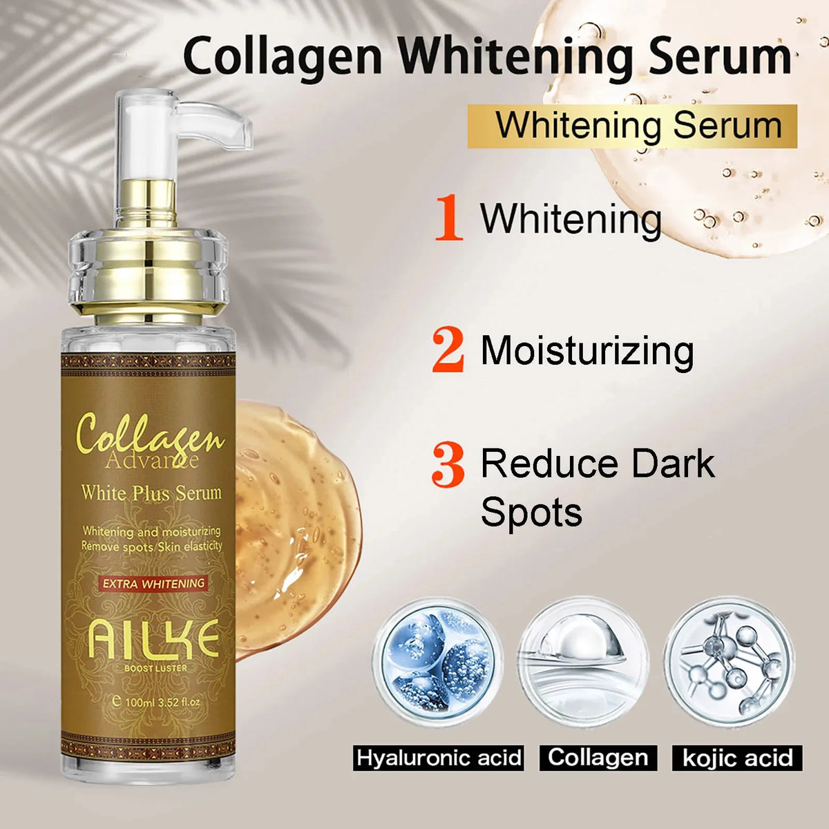 AILKE Collagen Skin Care Set For Whitening And Dark Spot Removal