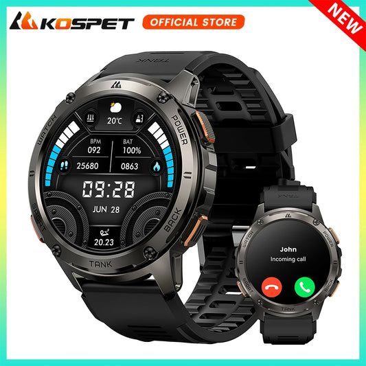 KOSPET Tank T3 Watch for Men with Call Text AMOLED