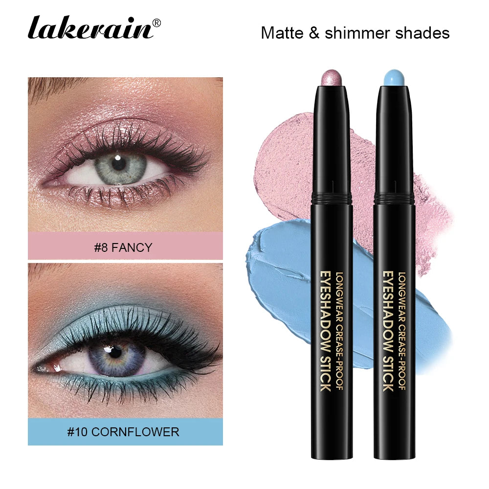 Waterproof Matte And Shimmer Eyeshadow Liner Pencil Makeup