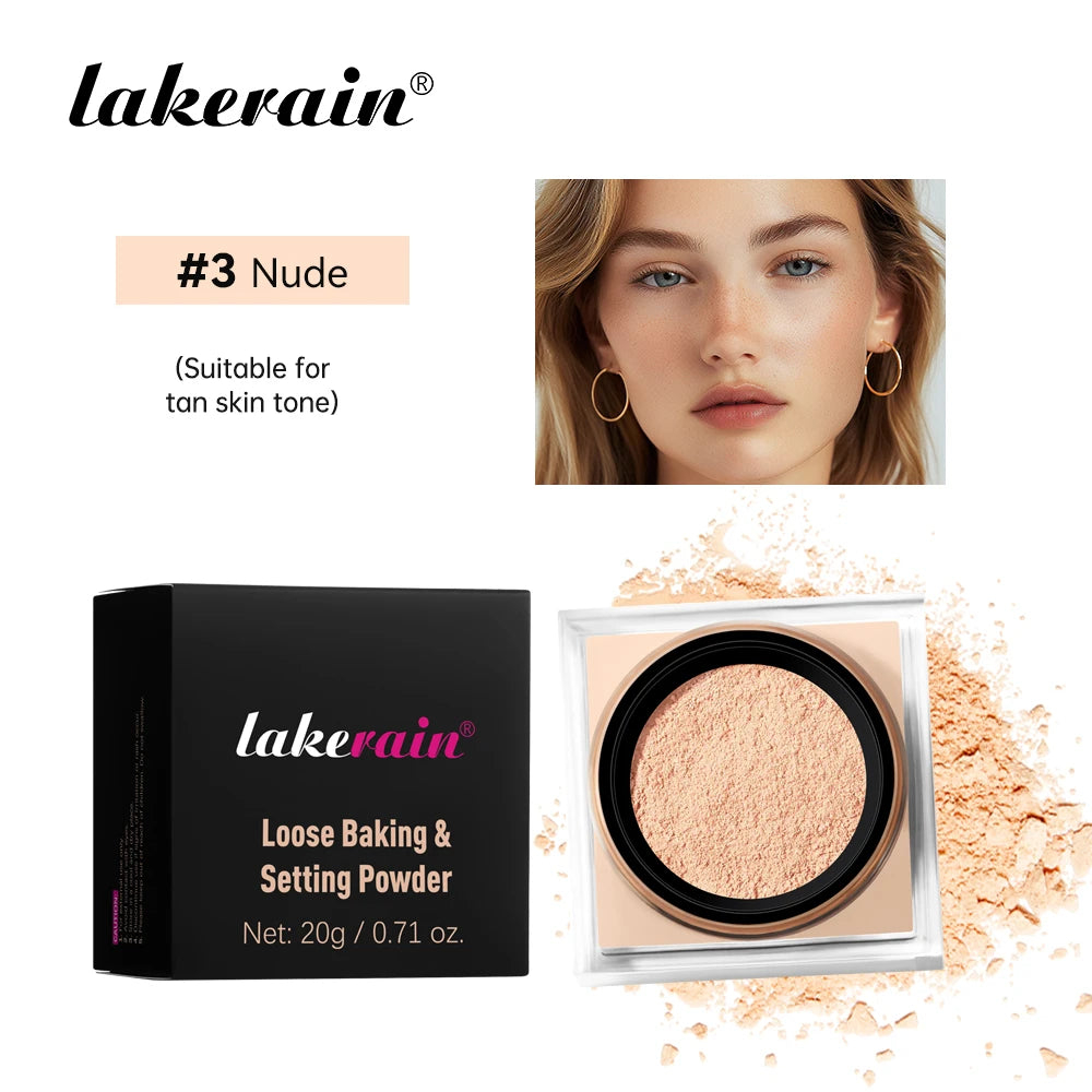 ibcccndc Loose Setting Powder For Natural Matte Oil Control Makeup