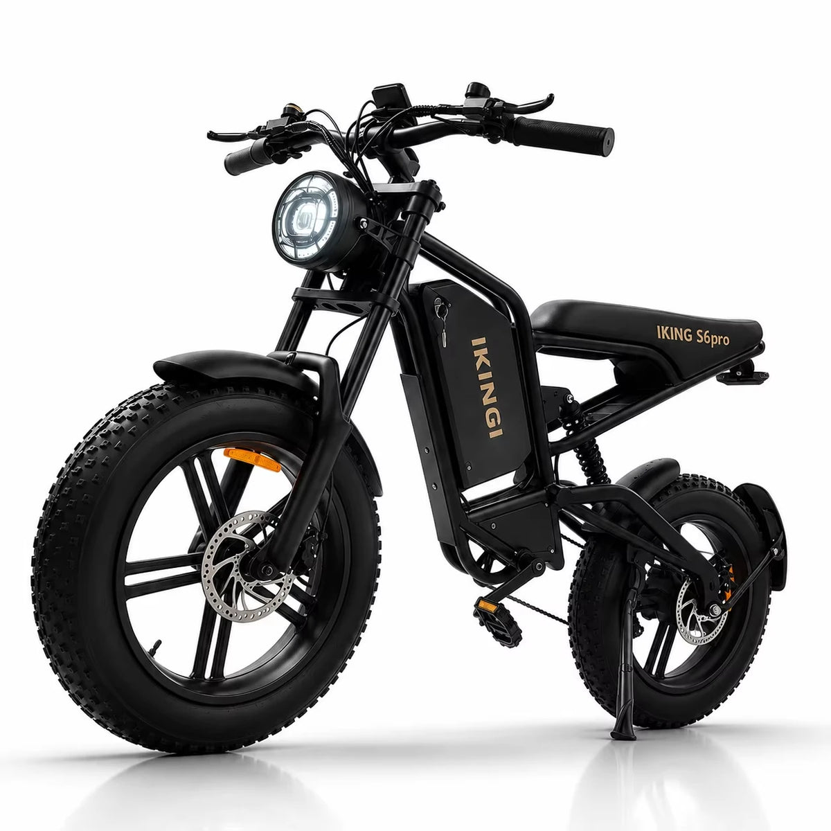 Full Suspension Electric Bike 1500W Peak, 60V 22Ah Long Range Battery, 7-Speed 35MPH Fat Tire Off-Road E-bike for Adults with LCD Display & Bright Headlight