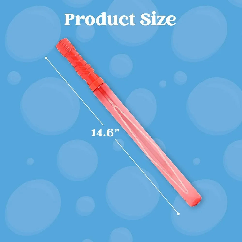 Joyfy 24 Pack Large Bubble Wands Bulk Outdoor Summer Party Favors Supplies