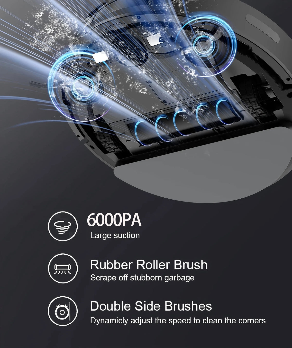 Boaimore Smart Robotic Vacuum And Mop With Strong Suction