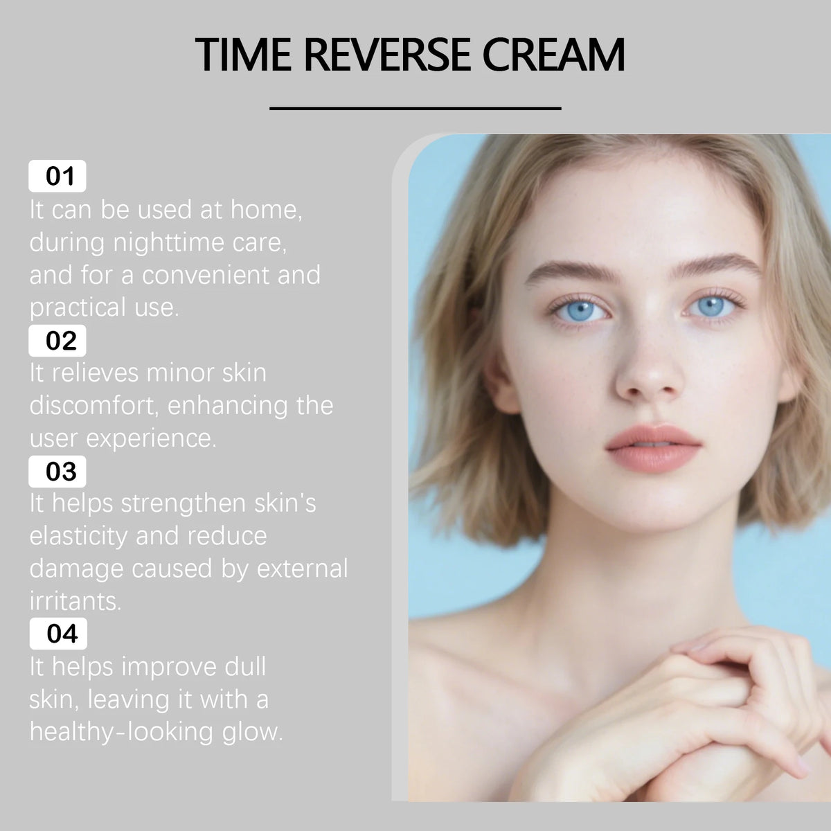 Centella Asiatica Time Reverse Face Cream Hydrating Moisturizer