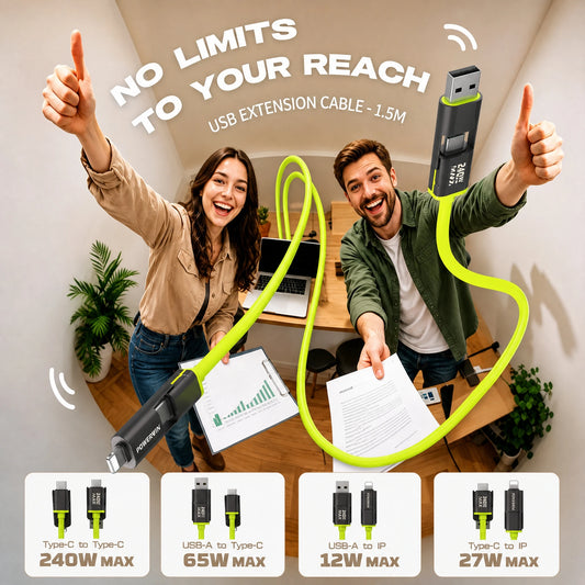 Powerwin 240W USB C Cable PD3.1 Fast Charge