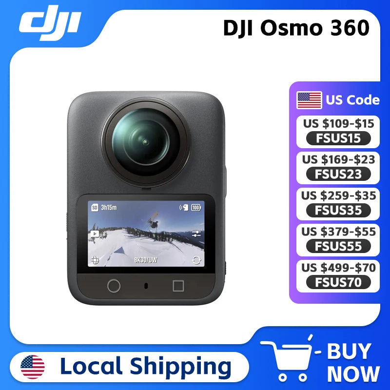 DJI Osmo 360 Camera With Native 8K Video Recording