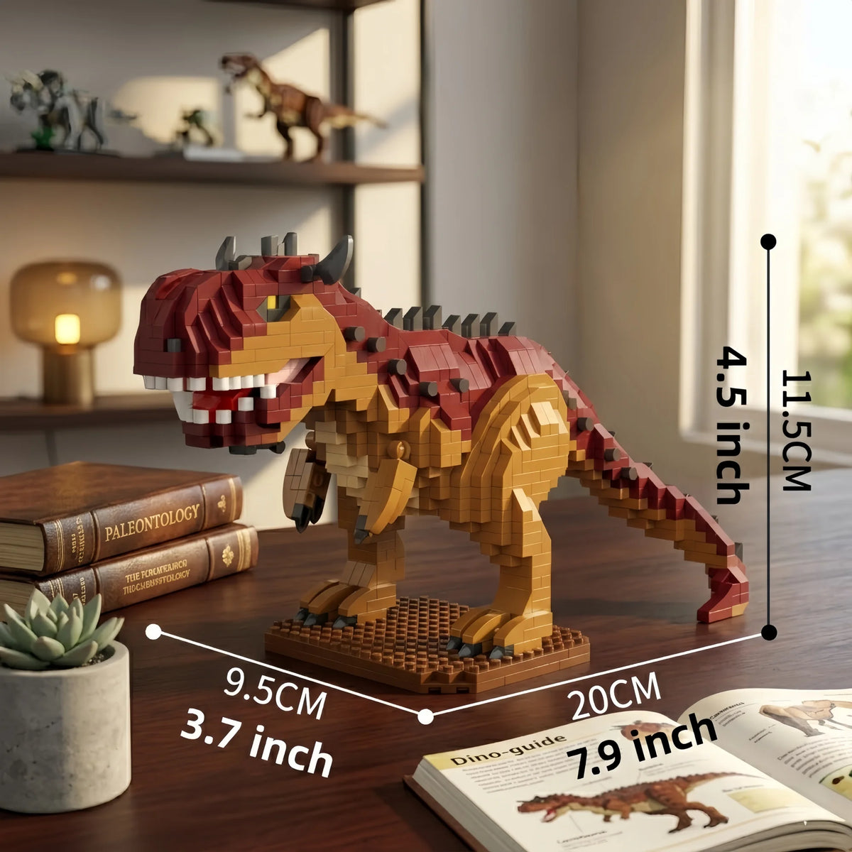Jurassic Dilophosaurus Micro Mini Building Blocks Set By Knew Built