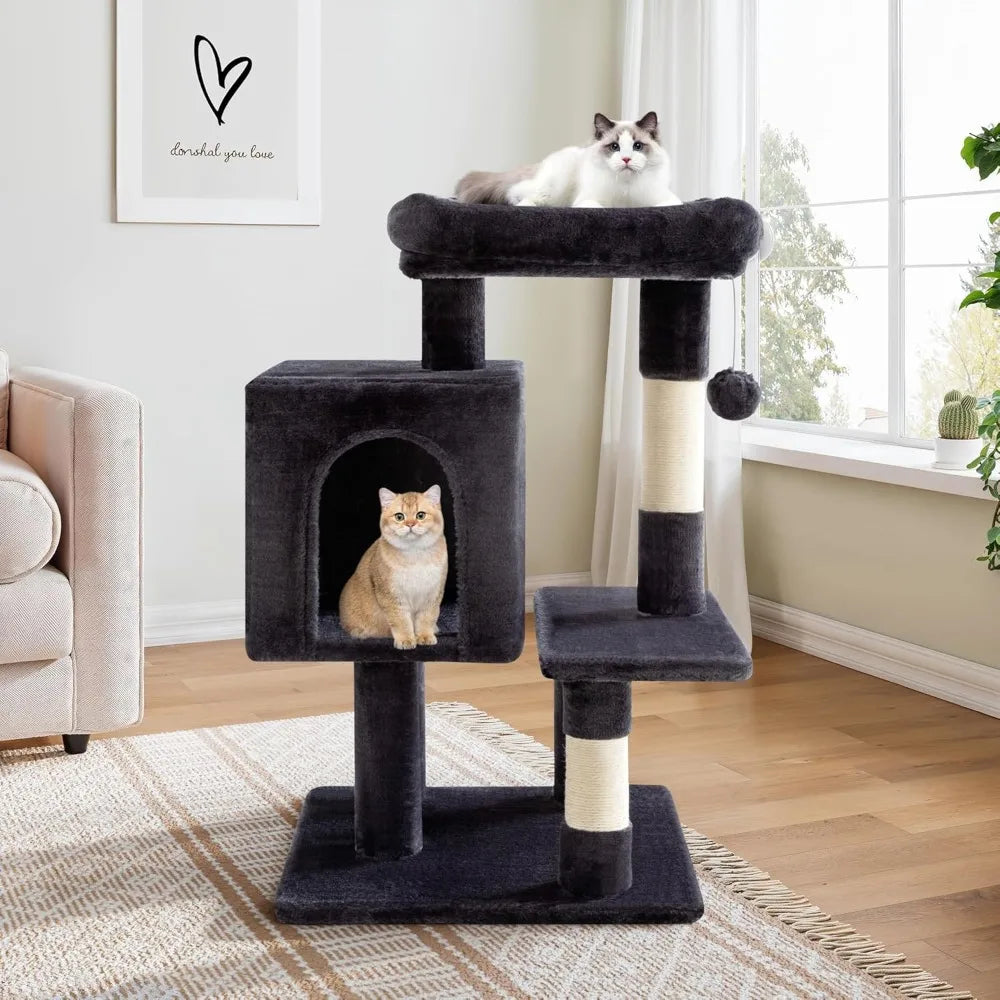 Nbvxc 29 Inch Double Tier Cat Tree With Sisal Scratching Posts