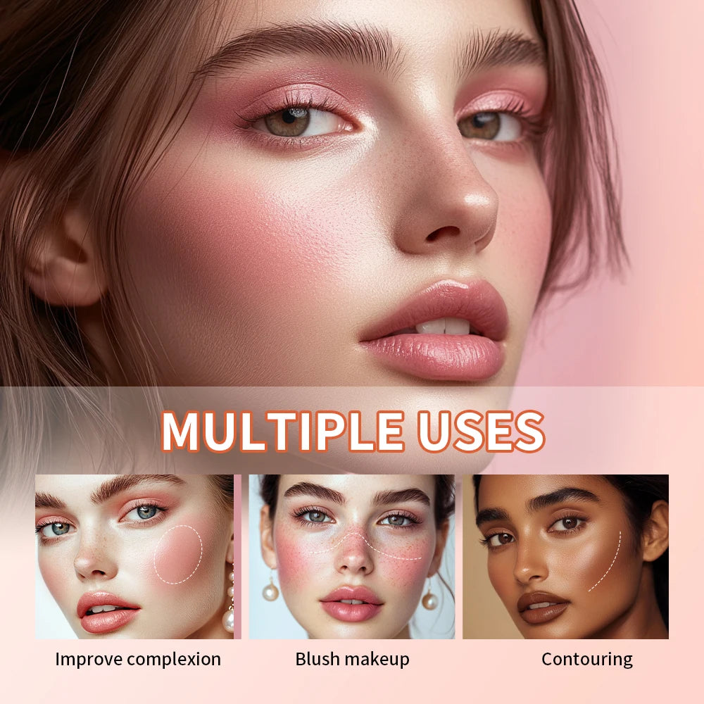 ibcccndc Cream Blush Palette With Blendable Natural Glow Finish