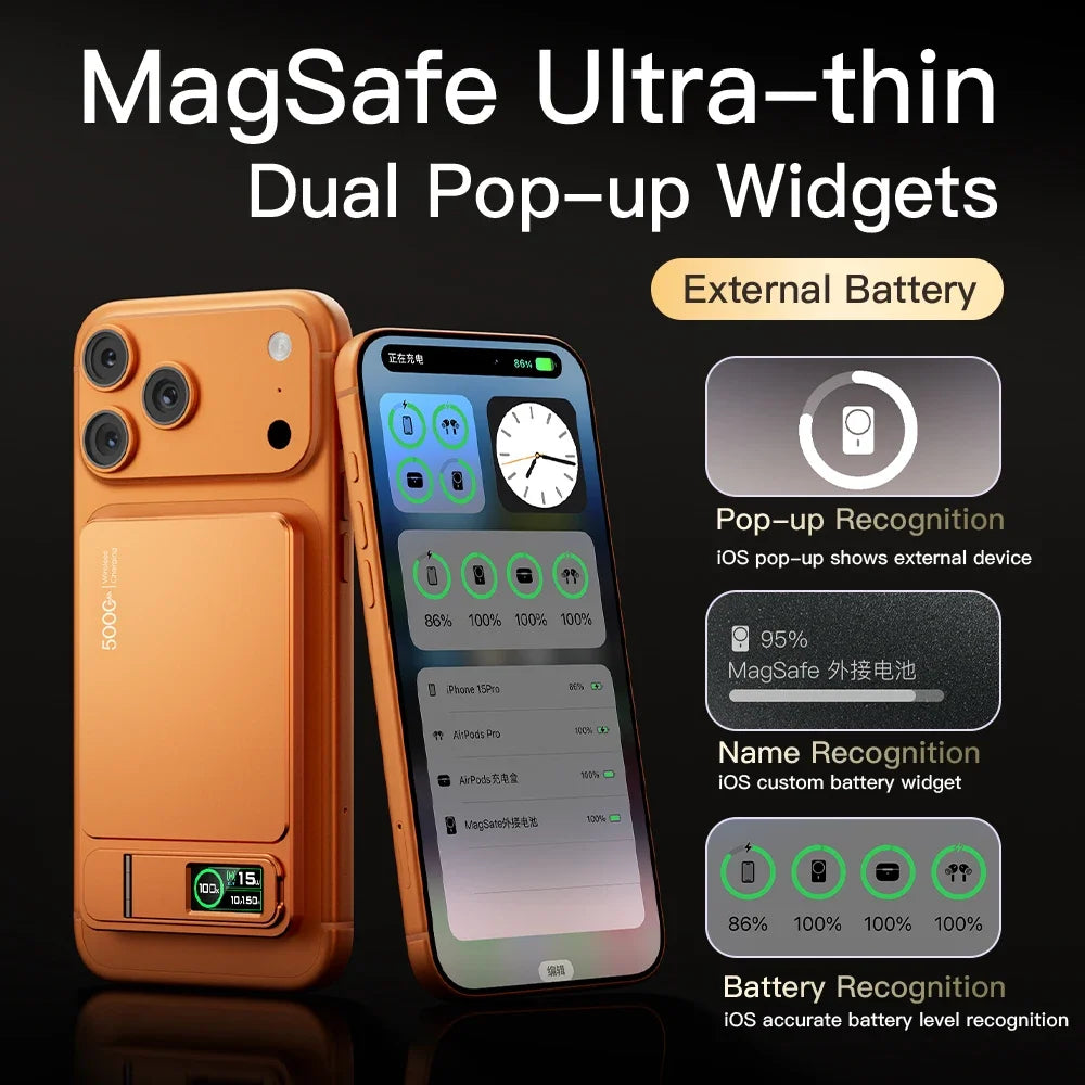 MagSafe 10000mAh Wireless Power Bank With Digital Display