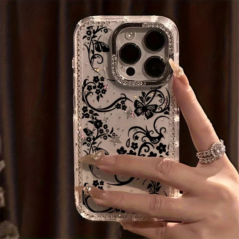 CHUBAN Luxury Butterfly Rhinestone Case For iPhone