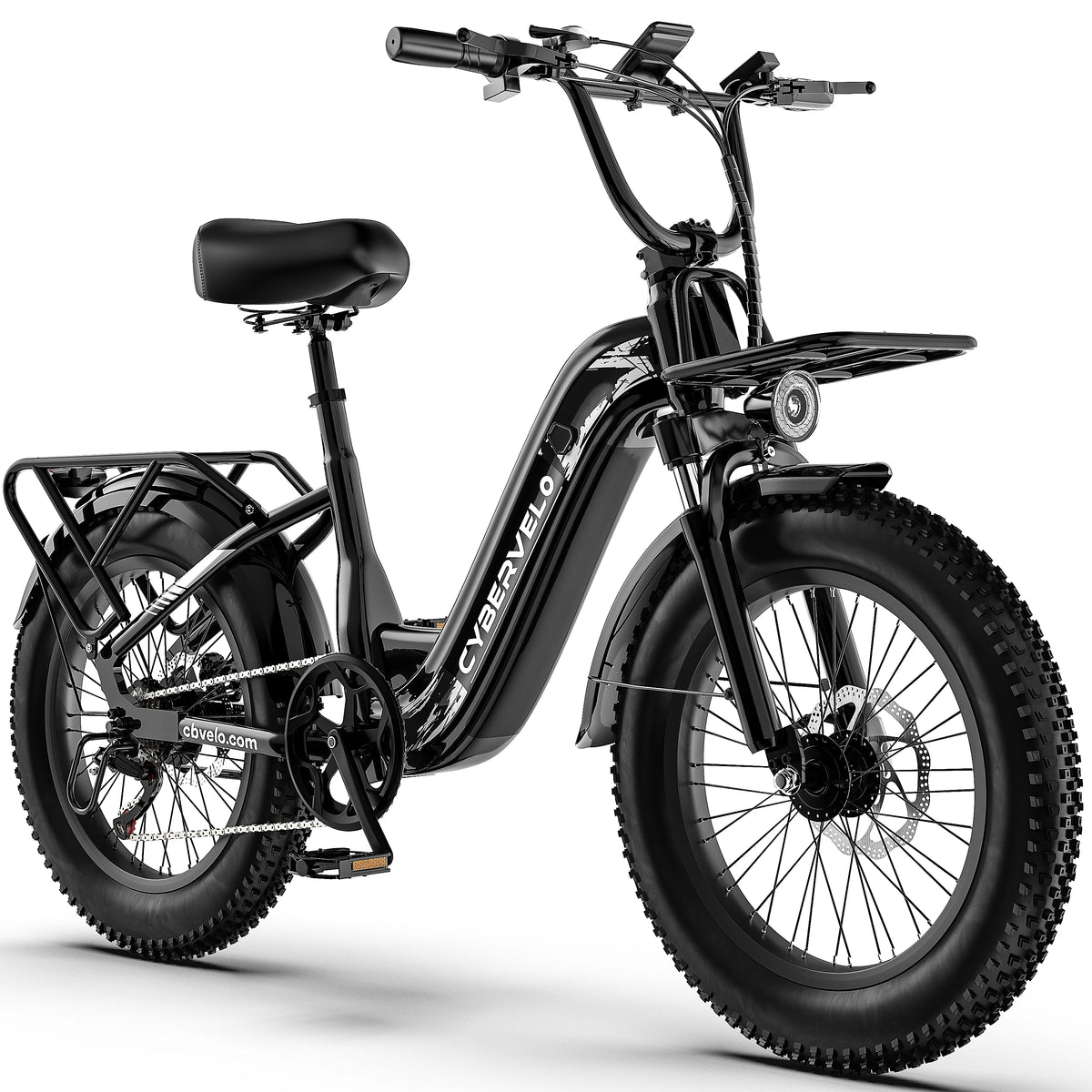 Cybervelo 1000W Peak Electric Bike Removable Battery Fat Tire
