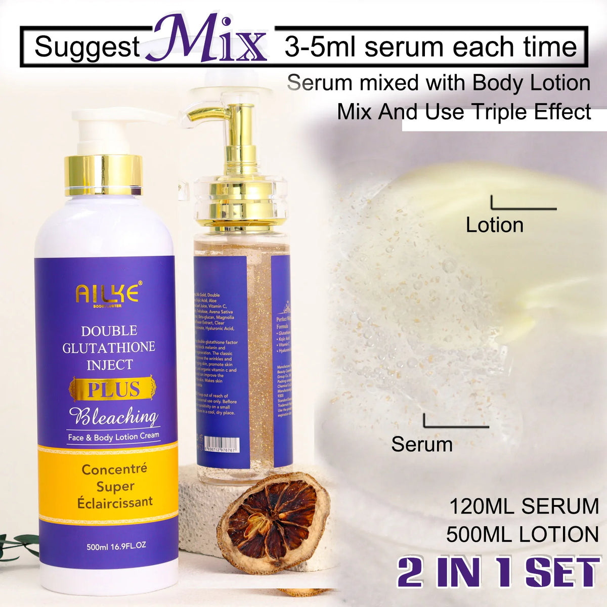 AILKE Whitening Body Milk Clear Uneven Skin Tone