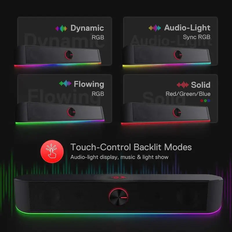 Redragon Gs560 Adiemus Rgb USB Desktop Soundbar