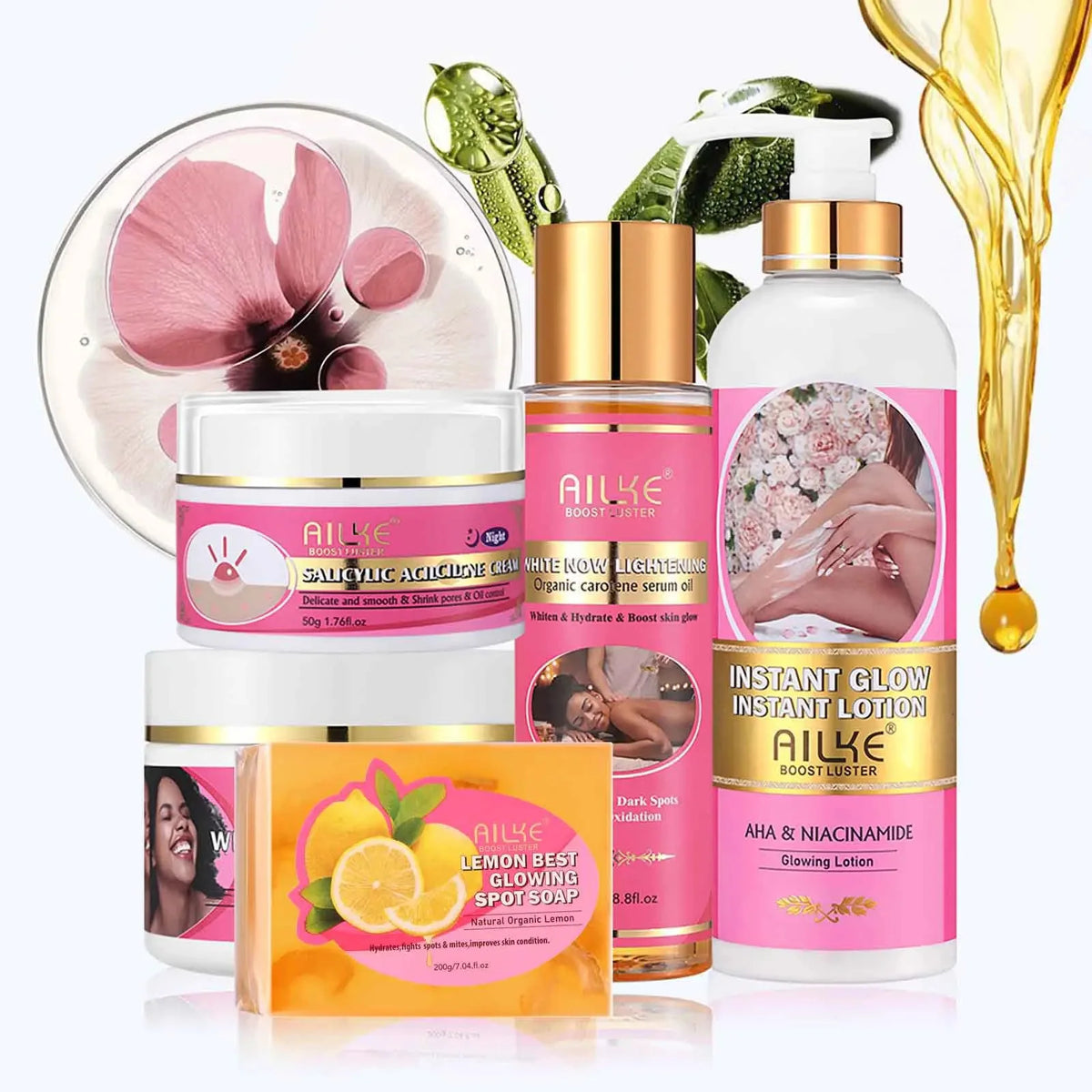 Ailke Niacinamide Skin Glowing Kit For Women Brightening