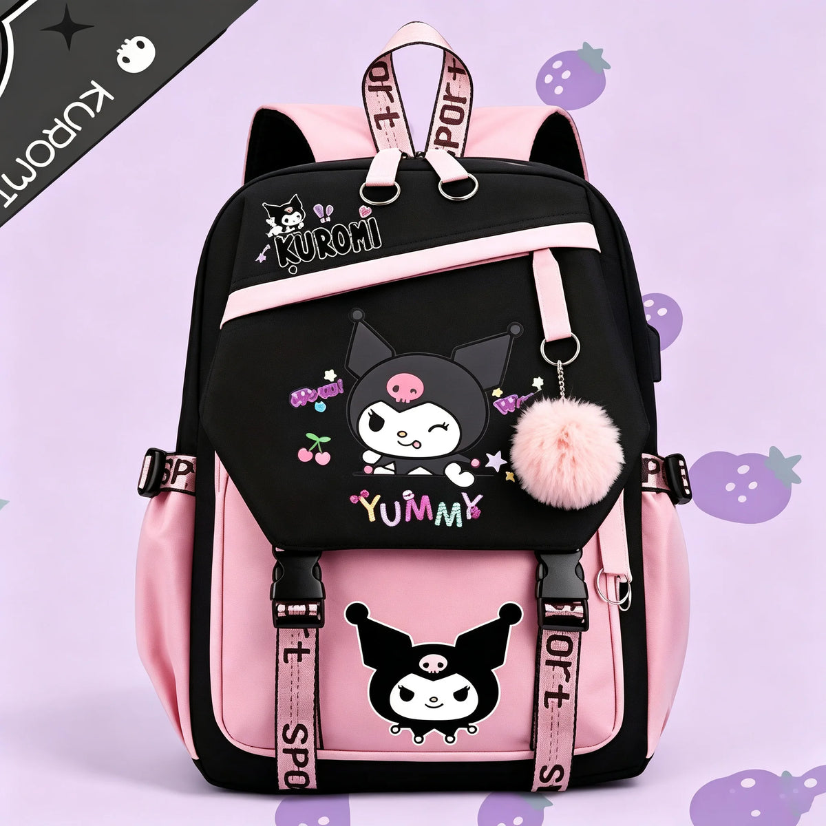 2026 Mesuca Y2K Kawaii School Bag Backpack Cute Cartoon Girls Shoulder Bag Canvas Bag For Kids Birthday Gifts