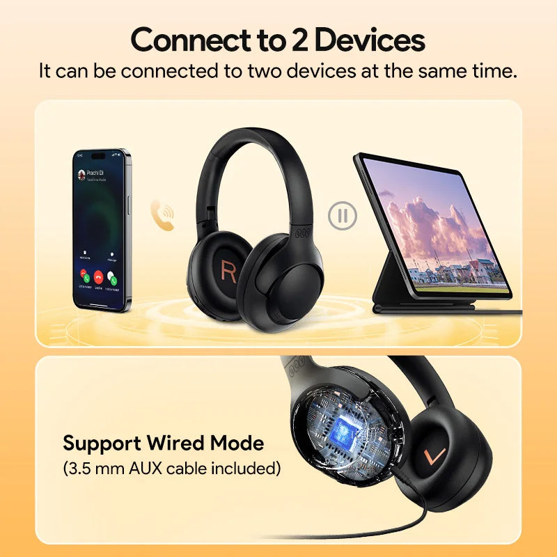 Qcy H3 Ac Over Ear Wireless Headphones Bluetooth 5.4