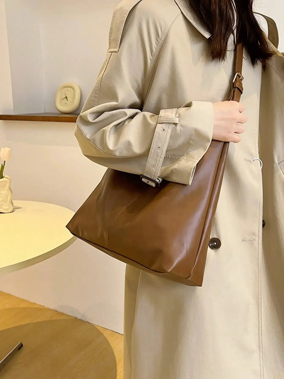 Denim Women's Large Capacity Square Crossbody Shoulder Bag