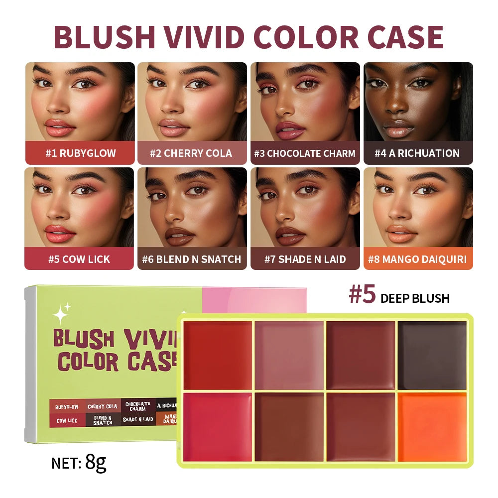 ibcccndc Cream Blush Palette With Blendable Natural Glow Finish