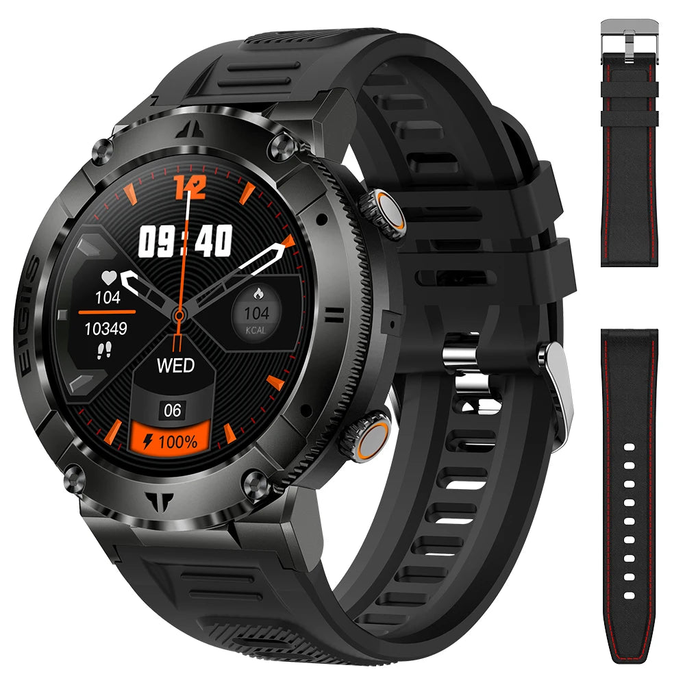 Lanikar Men Smart Watch Tft Bluetooth Call Blood Pressure Sport Fitness Health Monitor Custom Dial Waterproof