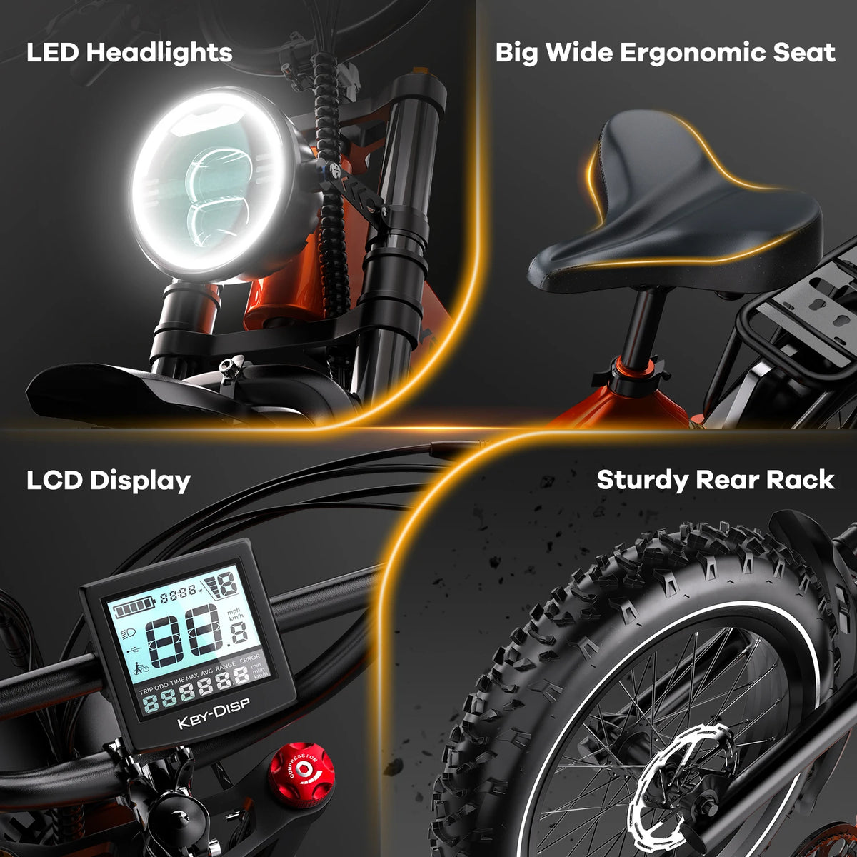 Cybervelo 20 In Fat Tire Foldable Electric Bike With Removable Battery And High Power