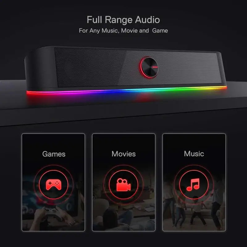Redragon Gs560 Adiemus Rgb USB Desktop Soundbar