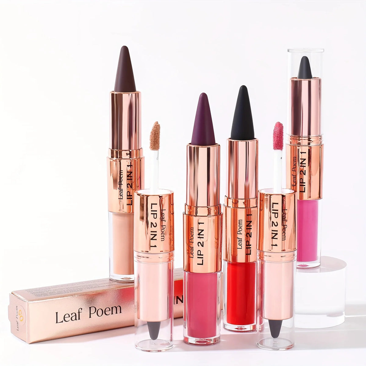 Dual Ended Lip Liner And Gloss Set For Women