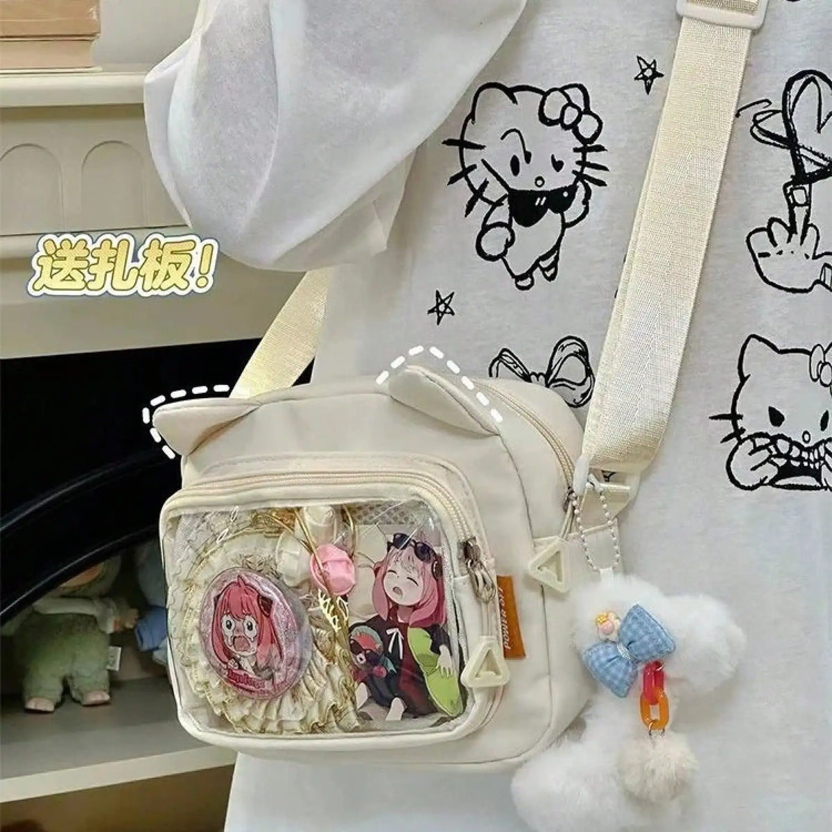 Stylish Women Polyester Crossbody Bag For School And Office